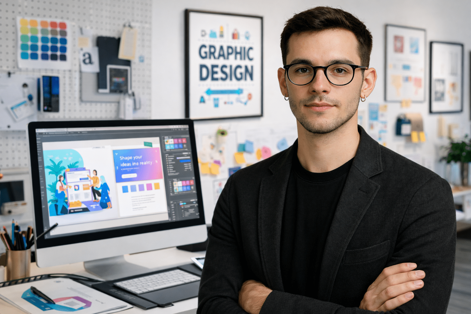 Designer créatif dans son atelier