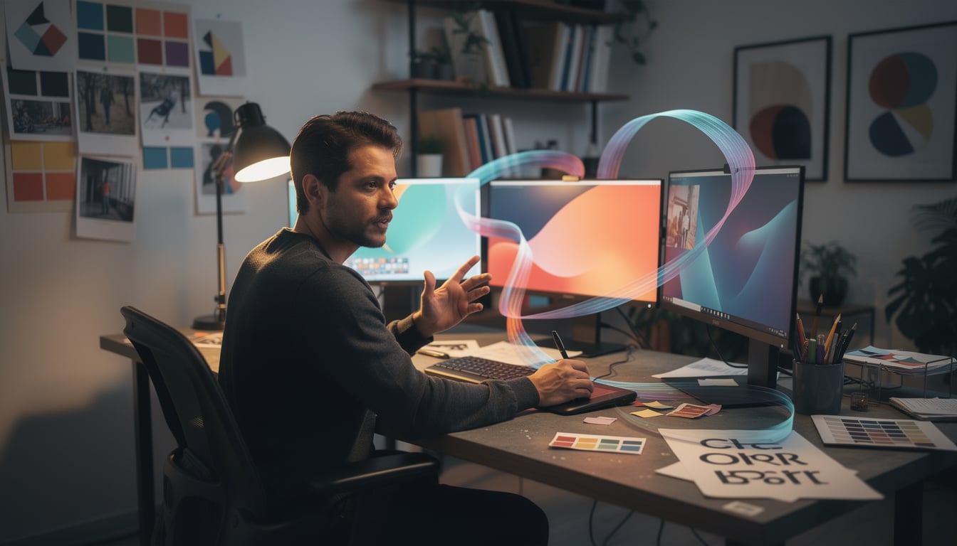 découvrez comment un designer graphique transforme l'identité de marque en une émotion pure, créant des visuels qui captivent et inspirent.